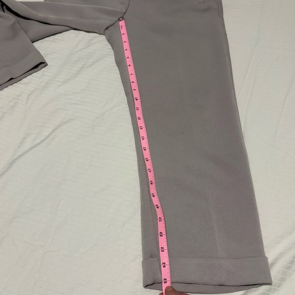 Aritzia Babaton Club Cuffed High Rise Pants Opal GREY size 4 - Picture 14 of 16
